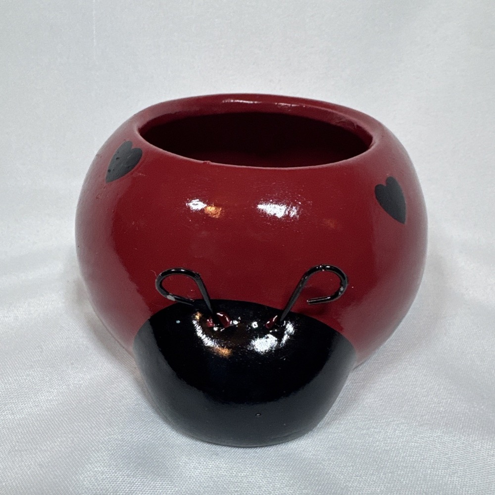 Vintage Rocket Farms Ladybug Ceramic Planter "Lovebug"